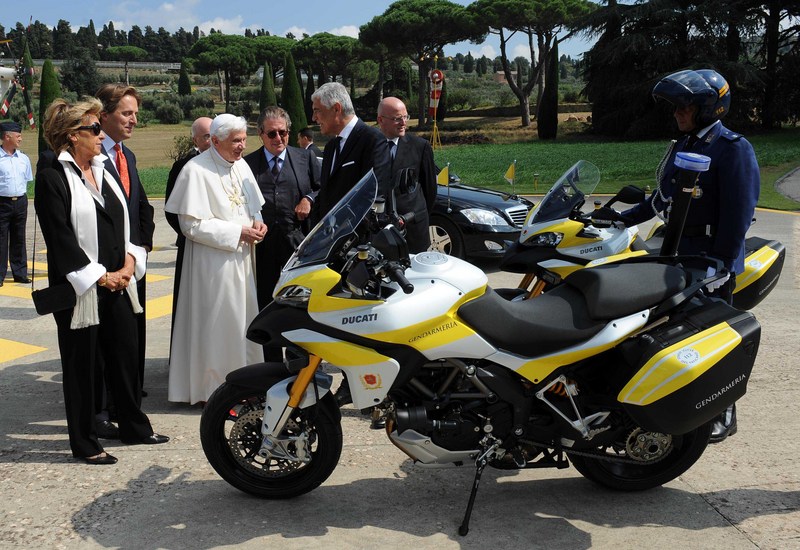 Pope swaps Pope mobile for a Ducati?