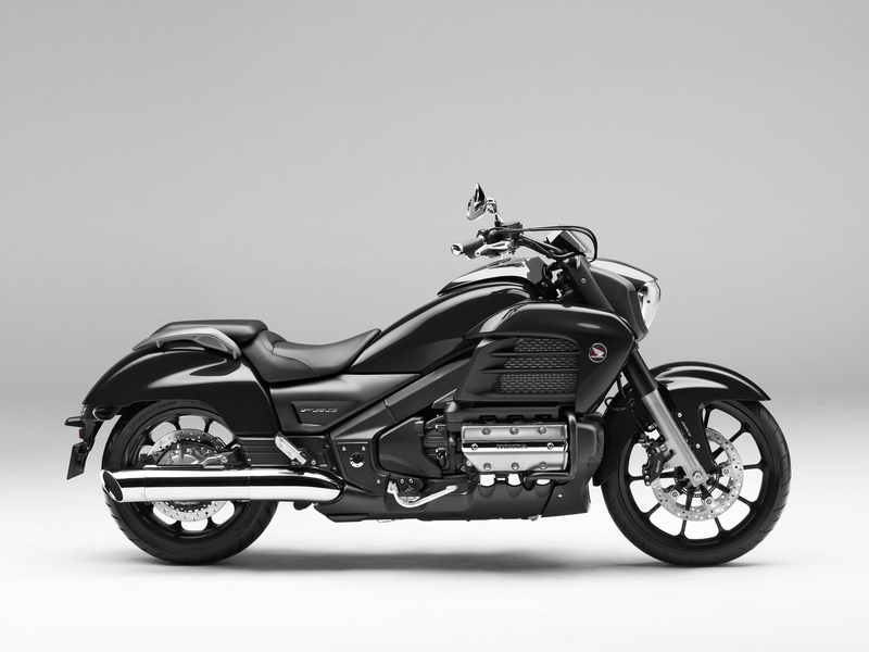 A black Honda Goldwing F6C side view