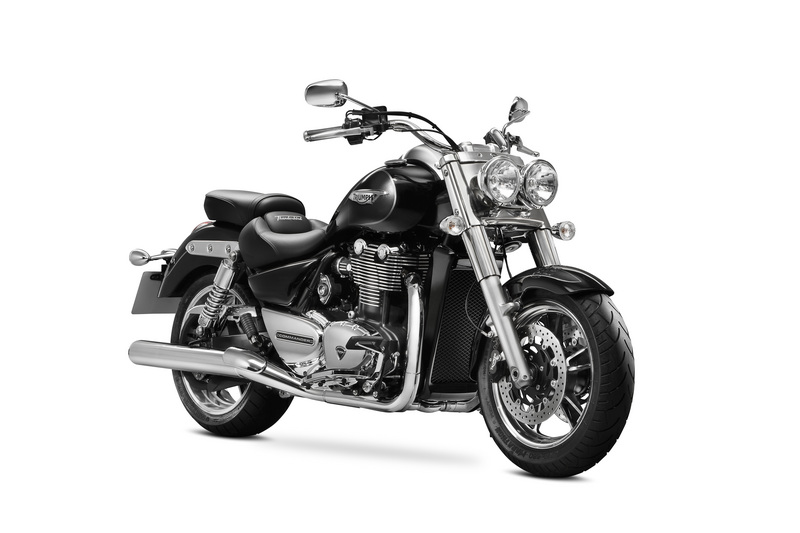 A red Triumph Thunderbird 'Commander' side angle