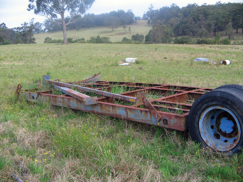 HOMEMADE MACHINERY TRAILER