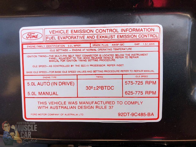 1993 FORD TICKFORD EB GT SEDAN