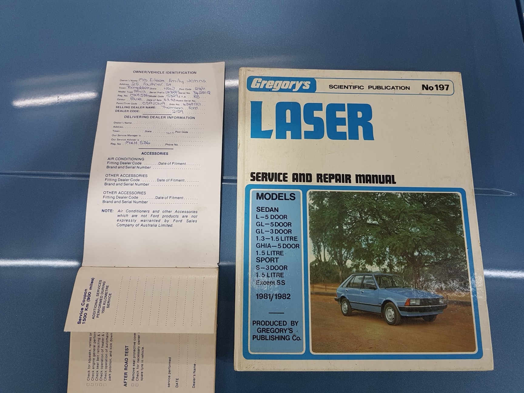 1983 FORD LASER KB GHIA 3 SPEED AUTO HATCHBACK