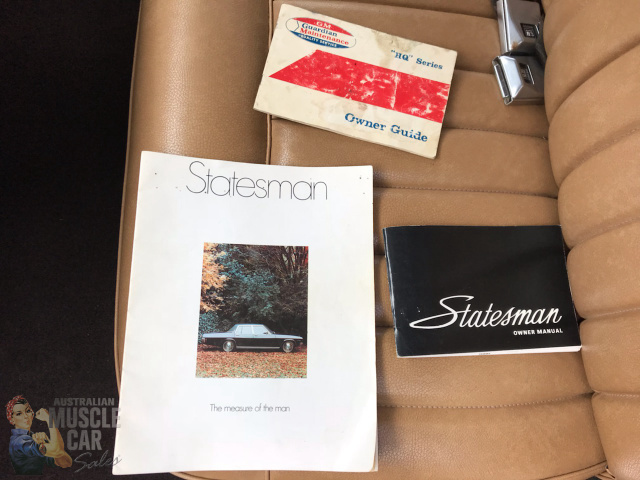 1972 HOLDEN STATESMAN CUSTOM HQ 3 SPEED MANUAL SEDAN