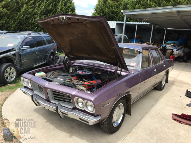 1972 HOLDEN STATESMAN CUSTOM HQ 3 SPEED MANUAL SEDAN
