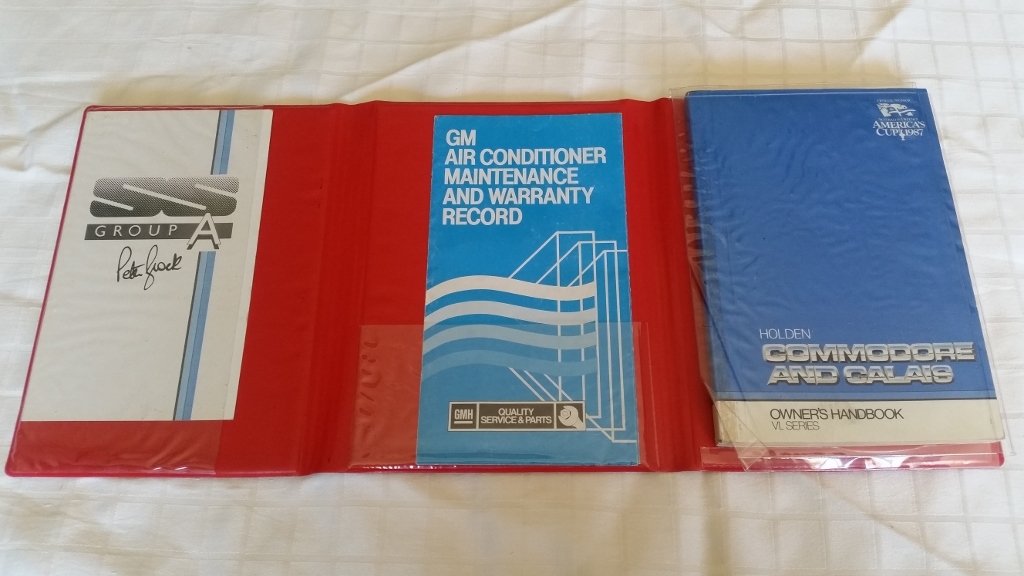 1987 HOLDEN VL COMMODORE SS GROUP A BROCK PLUS PACK 5 SPEED MANUAL SEDAN