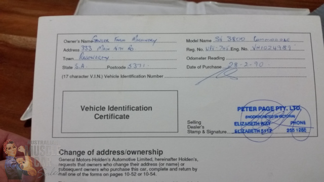 1988 HSV SV3800 VN 4 SPEED AUTOMATIC SEDAN