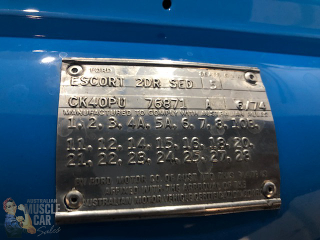 1974 FORD ESCORT MK1 RS2000 COUPE