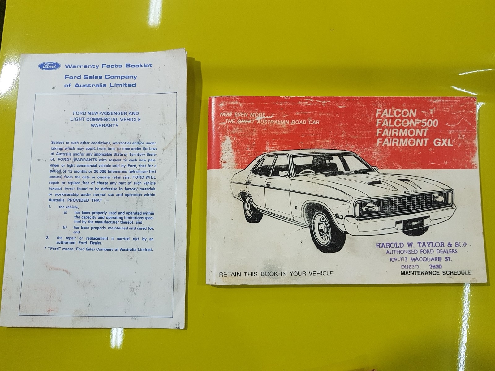 1978 FORD FALCON XC 3 SPEED AUTOMATIC UTE