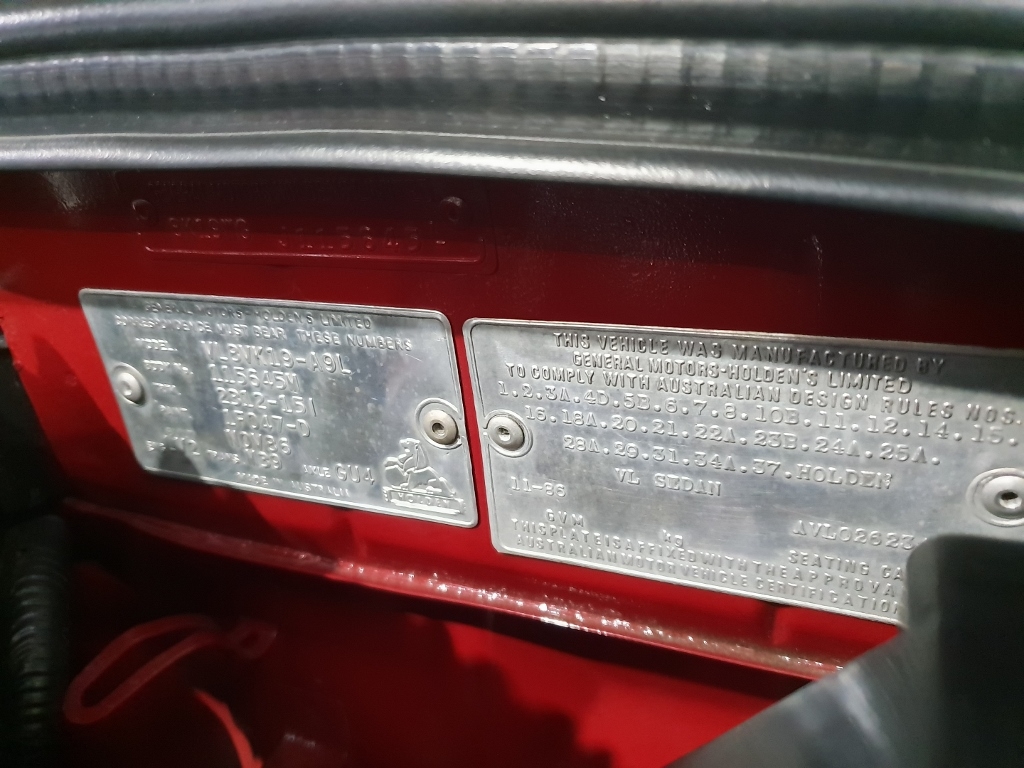 1986 HDT HOLDEN COMMODORE VL SS GROUP A 5 SPEED MANUAL SEDAN