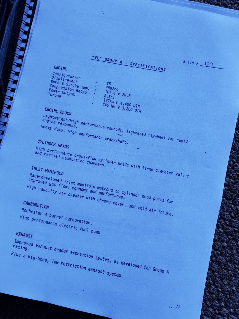 1986 HDT HOLDEN COMMODORE VL SS GROUP A 5 SPEED MANUAL SEDAN