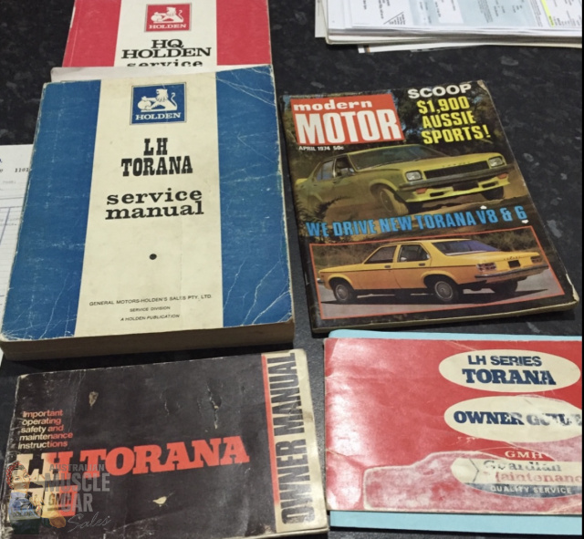 1974 HOLDEN TORANA SL LH 3 SPEED AUTOMATIC SEDAN