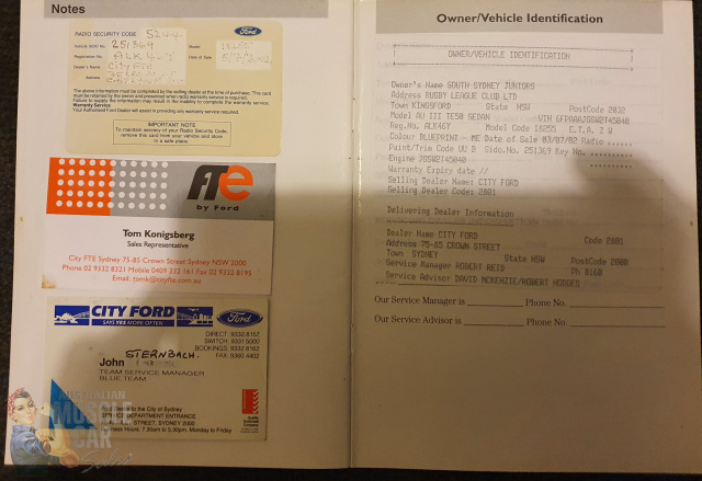 2002 TICKFORD AU TE50 4 SPEED AUTOMATIC SEDAN