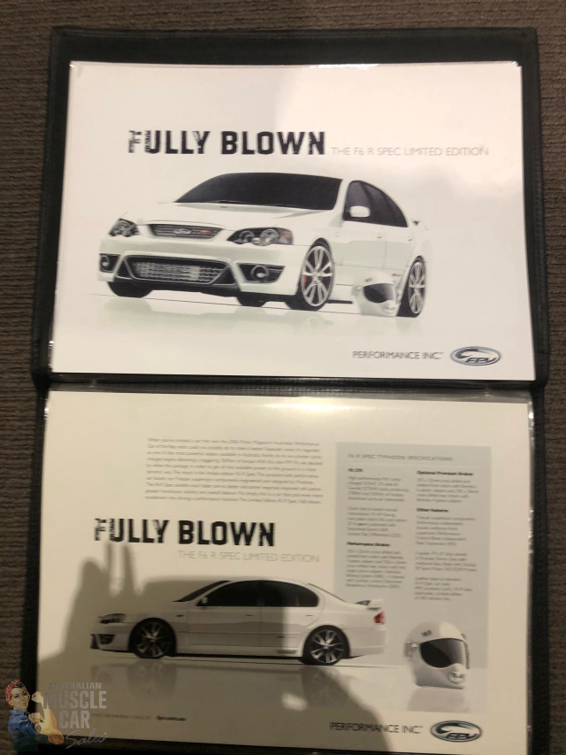 2007 FPV F6 BFII TYPHOON 6 SPEED MANUAL SEDAN