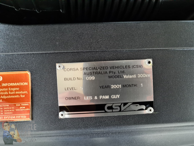 2000 HDT VX COMMODORE CSV CORSA VOLANTI 5000I 4 SPEED AUTOMATIC SEDAN
