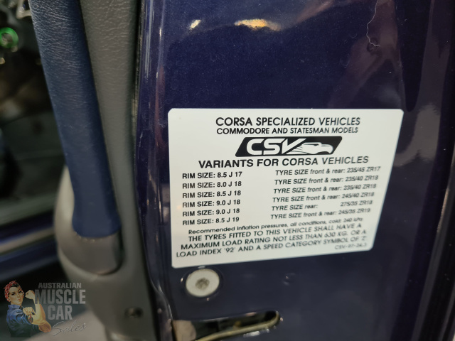 2000 HDT VX COMMODORE CSV CORSA VOLANTI 5000I 4 SPEED AUTOMATIC SEDAN