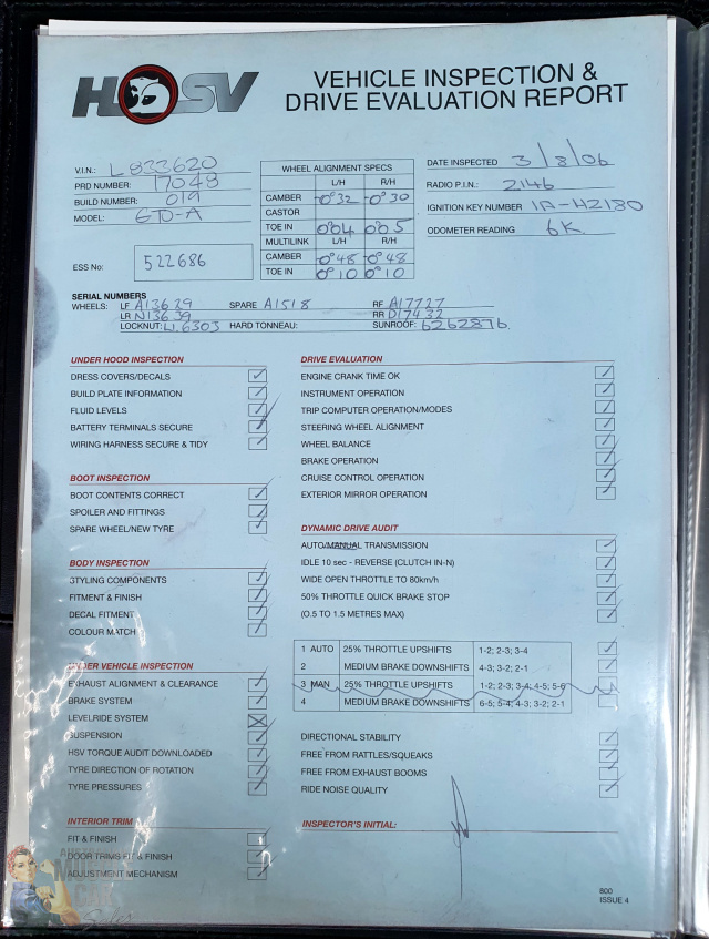 2006 HSV GTO SIGNATURE COUPE 4 SPEED AUTOMATIC COUPE