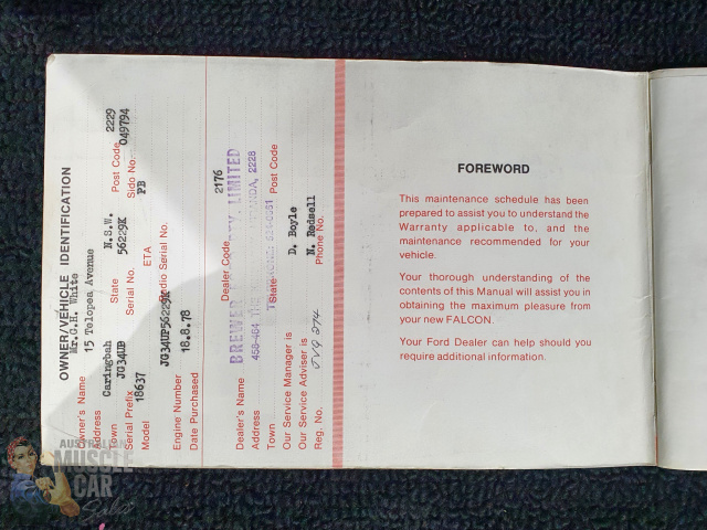 1978 FORD FAIRMONT XC 3 SPEED AUTOMATIC SEDAN
