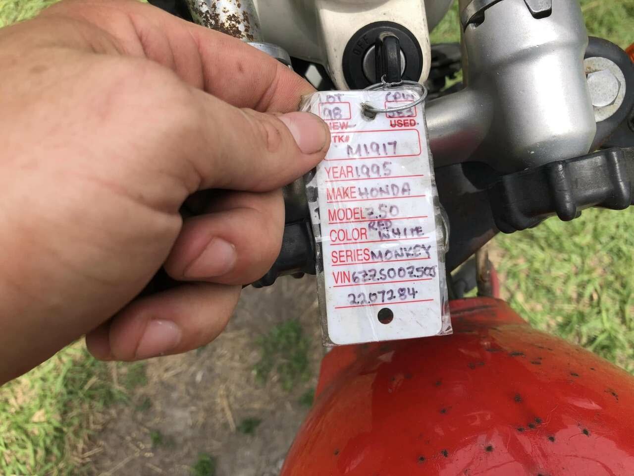 1995 HONDA Z50J MINIBIKE