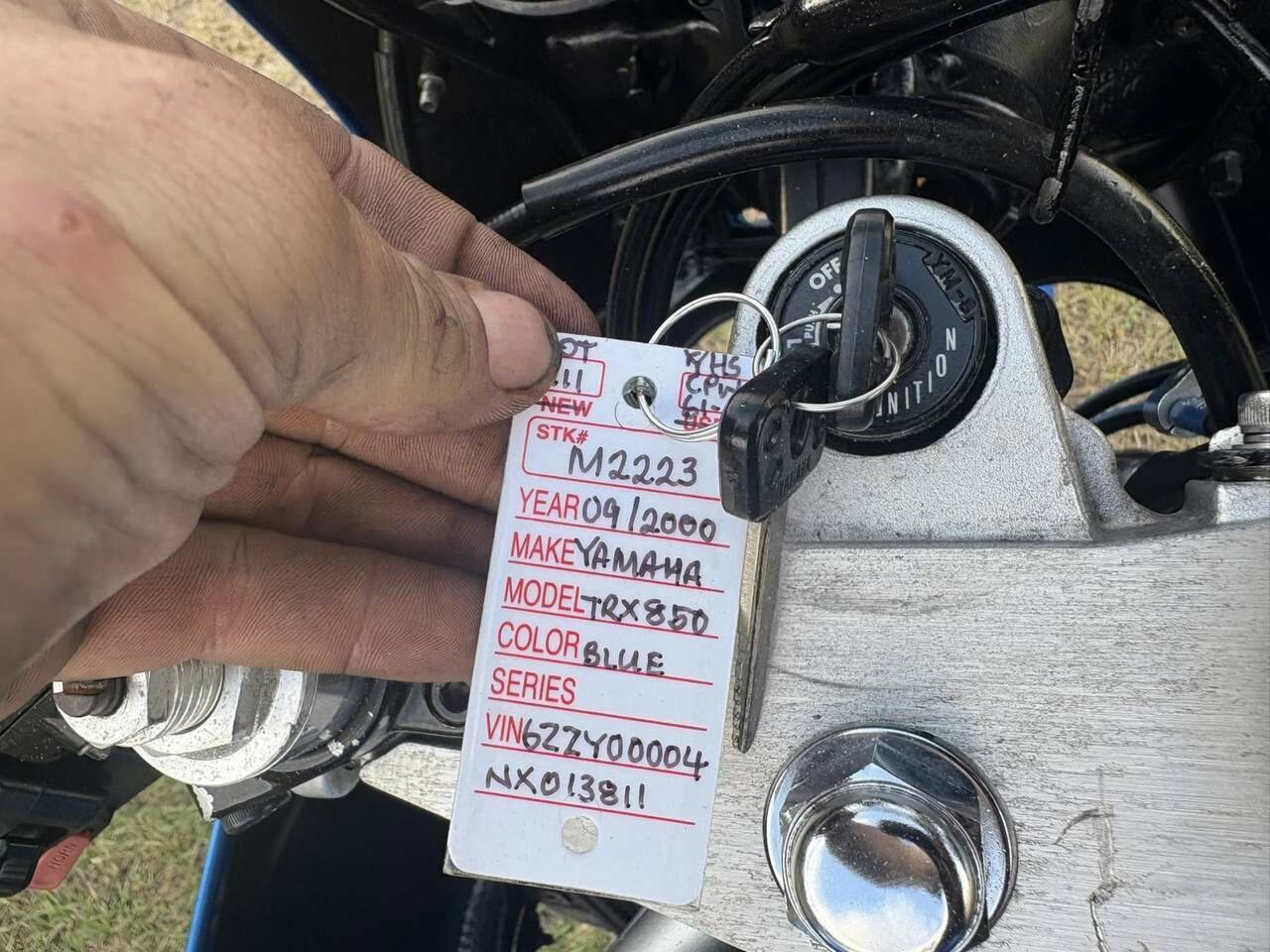 2000 YAMAHA TRX850 SPORTS
