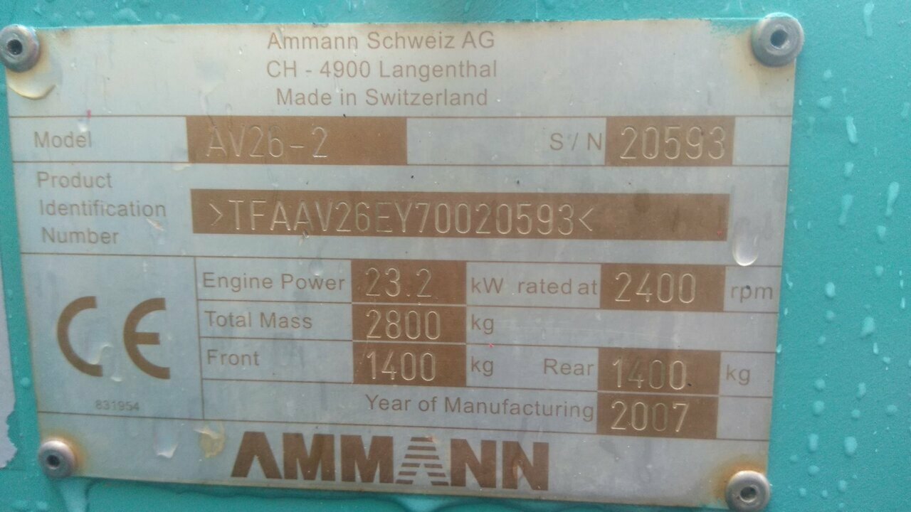 AMMANN AV26-2 ROLLER