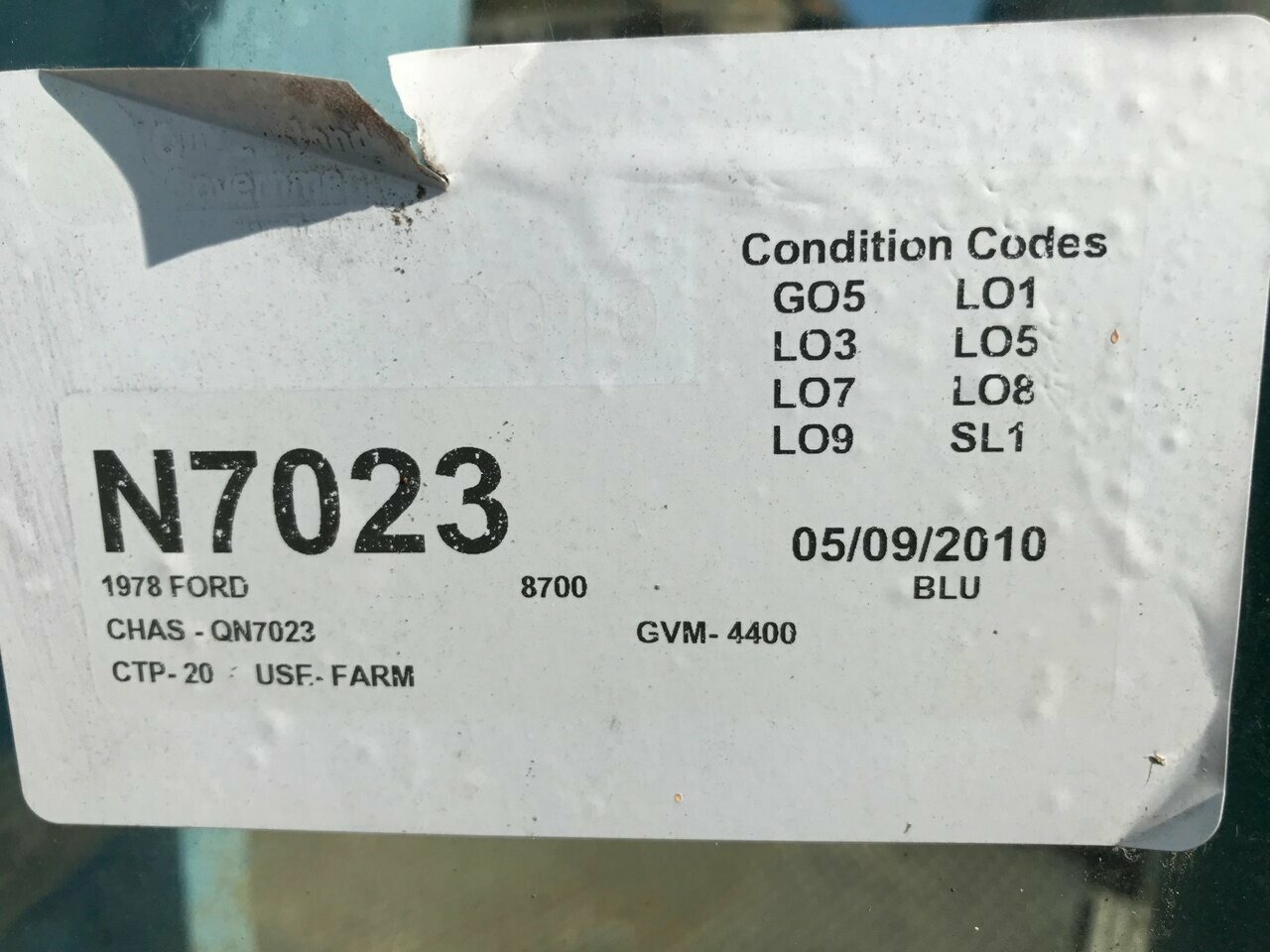 1978 FORD 8700 TRACTOR