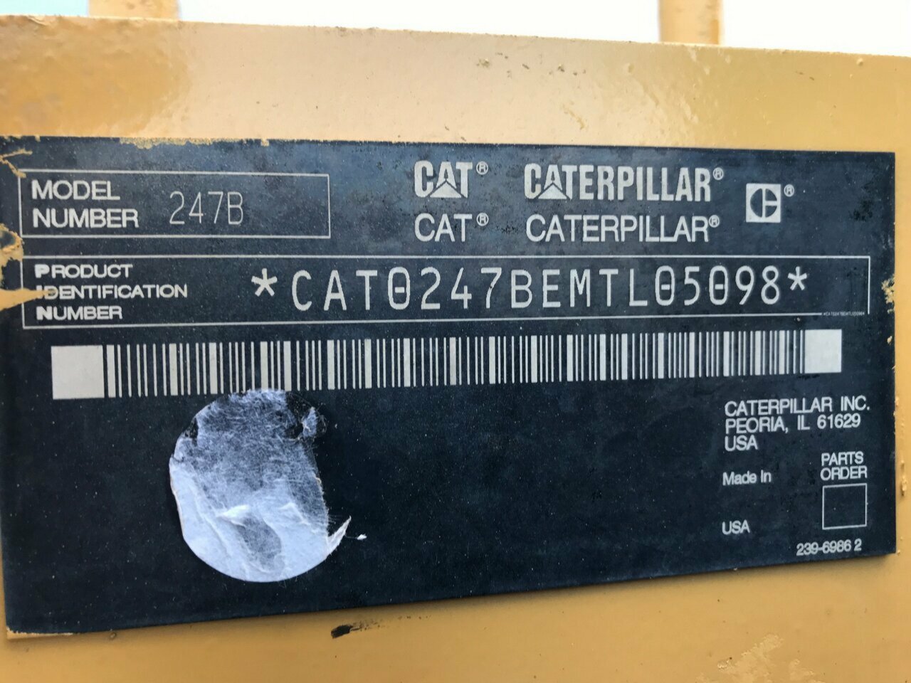 2008 CATERPILLAR 247B