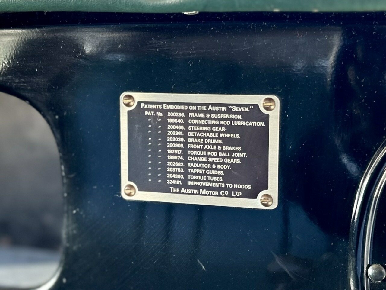 1938 AUSTIN 7 4 SP MANUAL 2D CONVERTIBLE