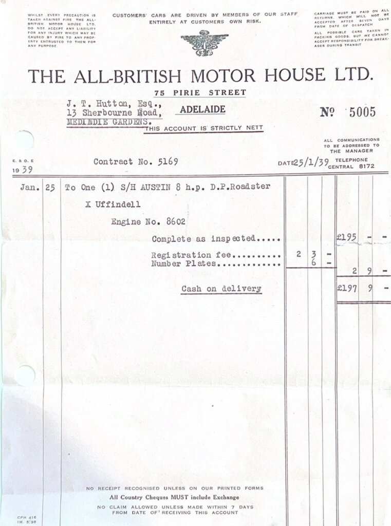 1938 AUSTIN 7 4 SP MANUAL 2D CONVERTIBLE