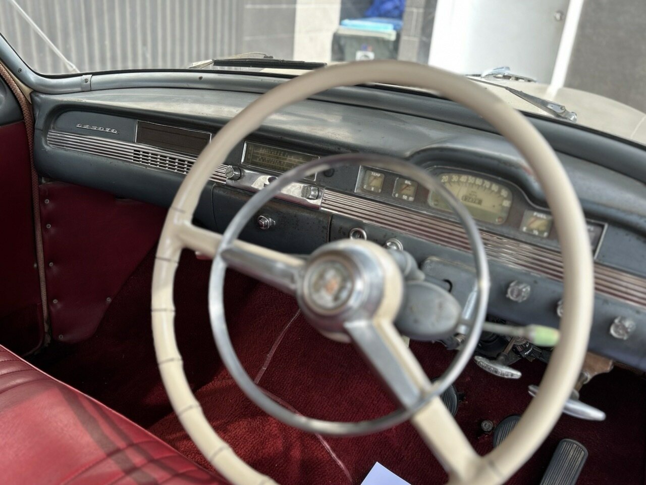 1955 DESOTO DIPLOMAT CUSTOM 3 SP MANUAL 4D SEDAN