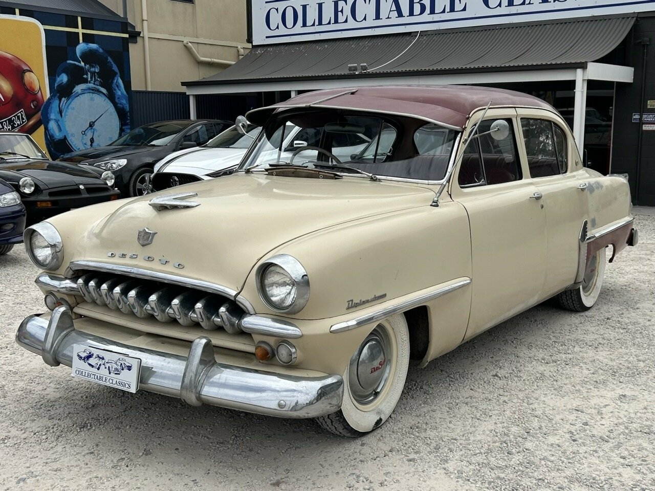 1955 DESOTO DIPLOMAT CUSTOM 3 SP MANUAL 4D SEDAN