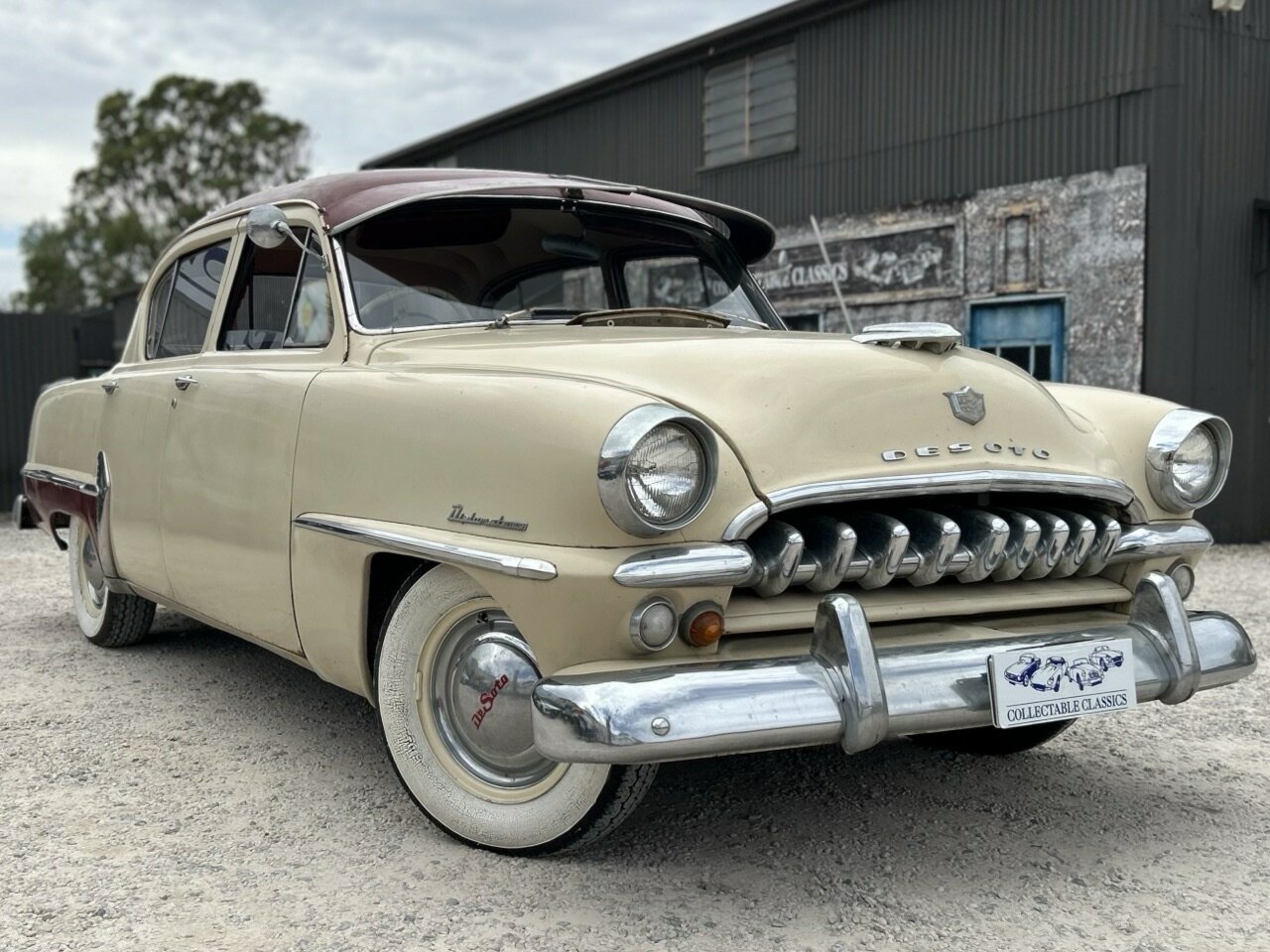 1955 DESOTO DIPLOMAT CUSTOM 3 SP MANUAL 4D SEDAN
