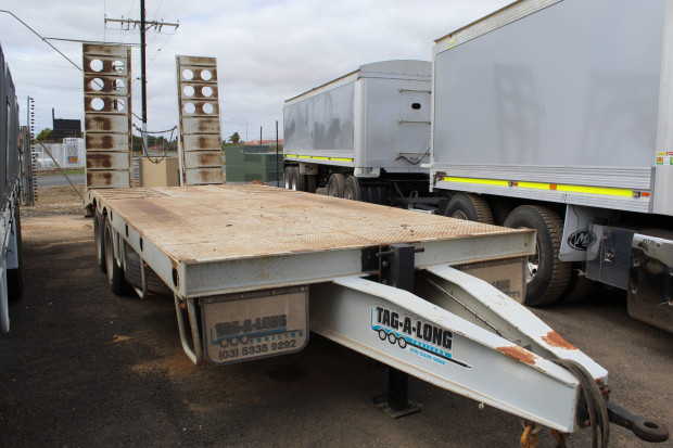 2017 TAG A LONG HEAVY DUTY (WITH RAMPS) TRAILER 