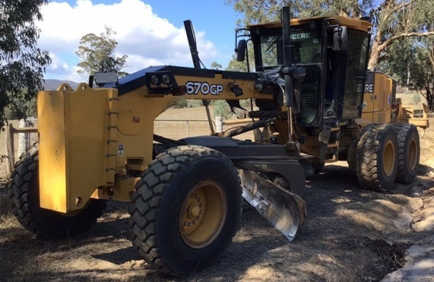 2014 JOHN DEERE 670GP GRADER 670GP AUTOMATIC RIGID GRADER