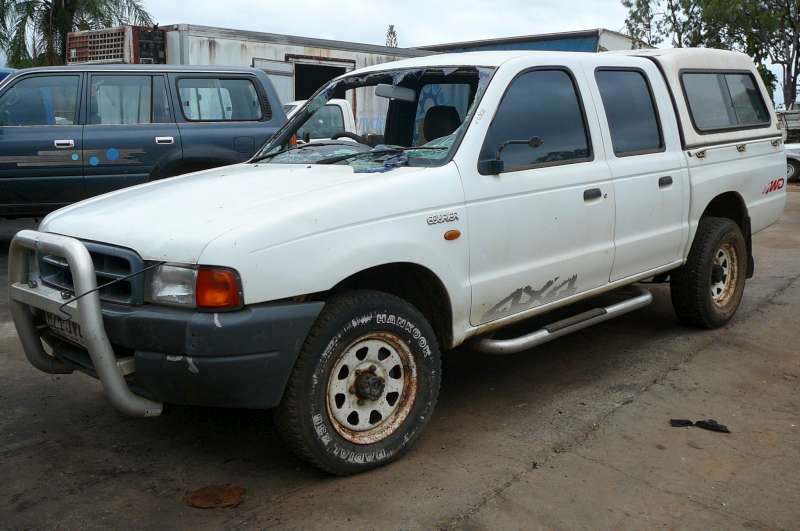 1999 FORD COURIER 5 SPEED MANUAL STYLESIDE UTE WITH FIBREGLASS CANOPY