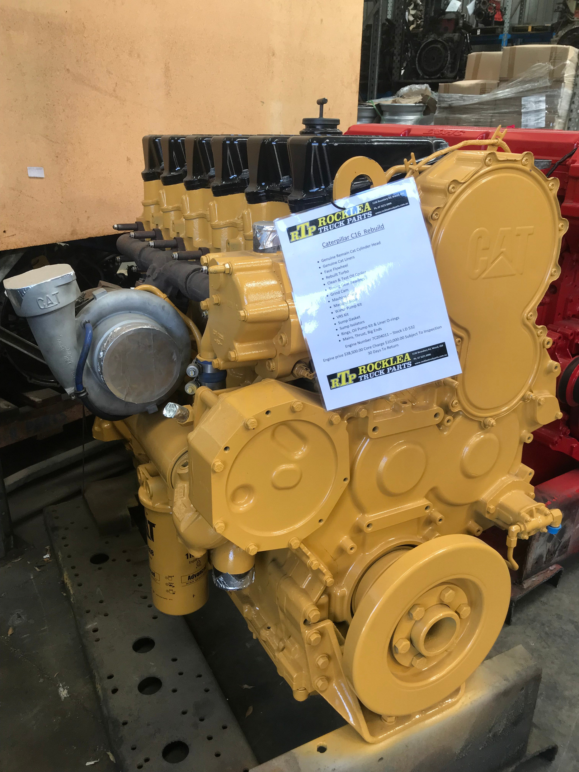 CATERPILLAR C16 PARTS ENGINE