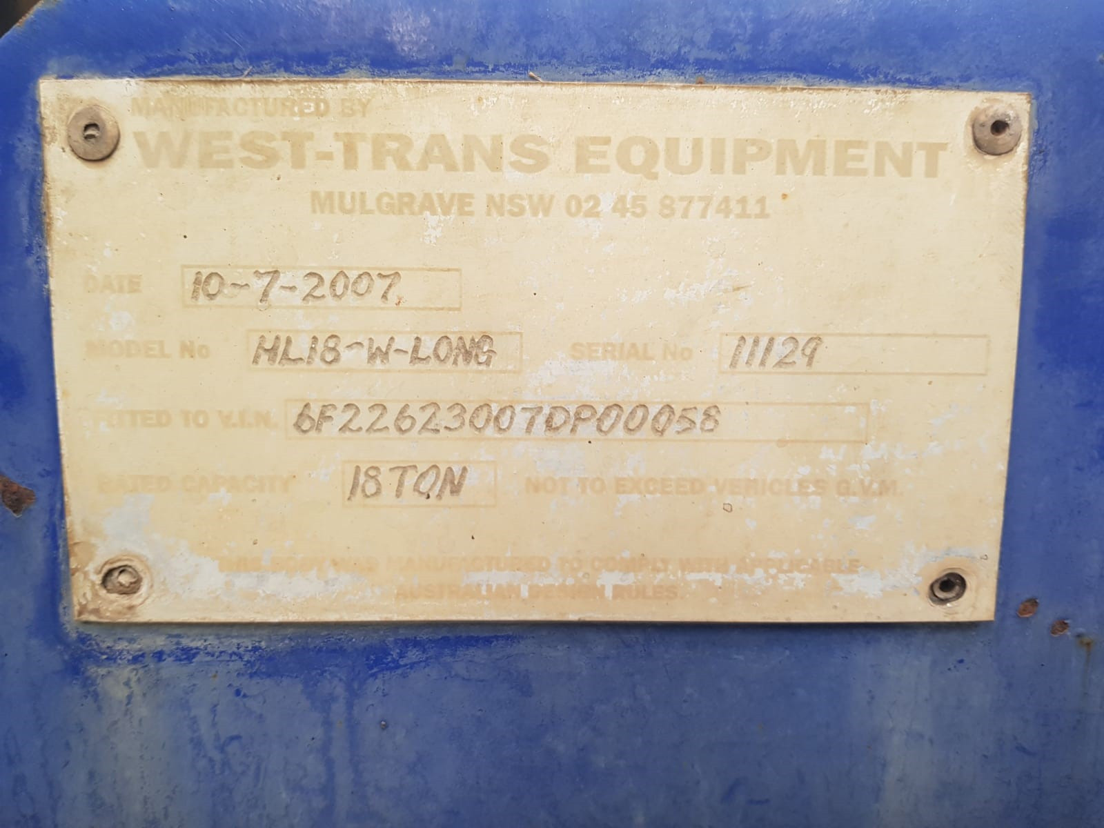 2007 INTERNATIONAL ACCO 2350D MANUAL HOOKLIFT/BI FOLD