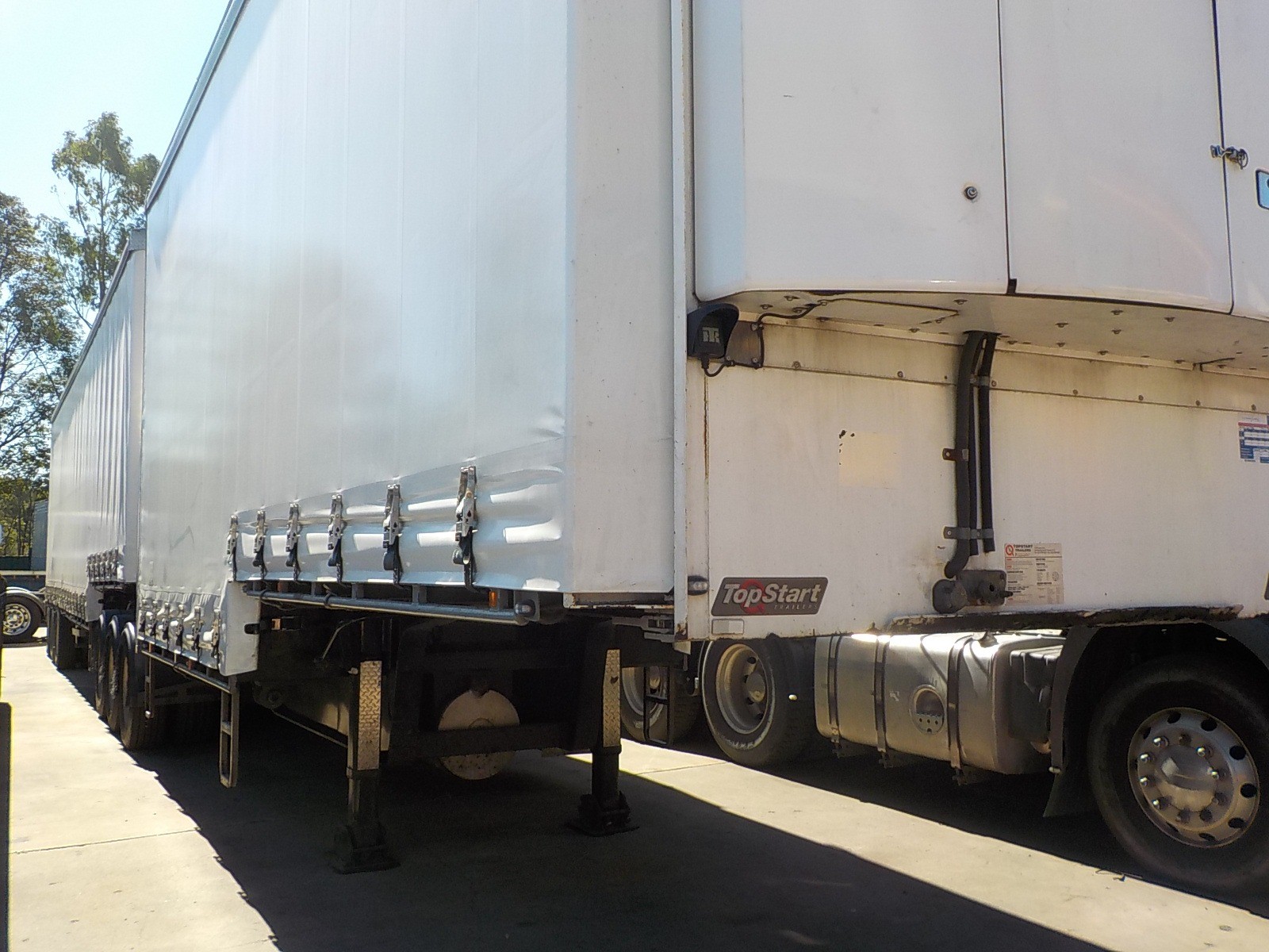 2008 TOPSTART REFRIG CURTAINSIDER TRAILER B/D COMBINATION TST887-A &AMP; TST886-B