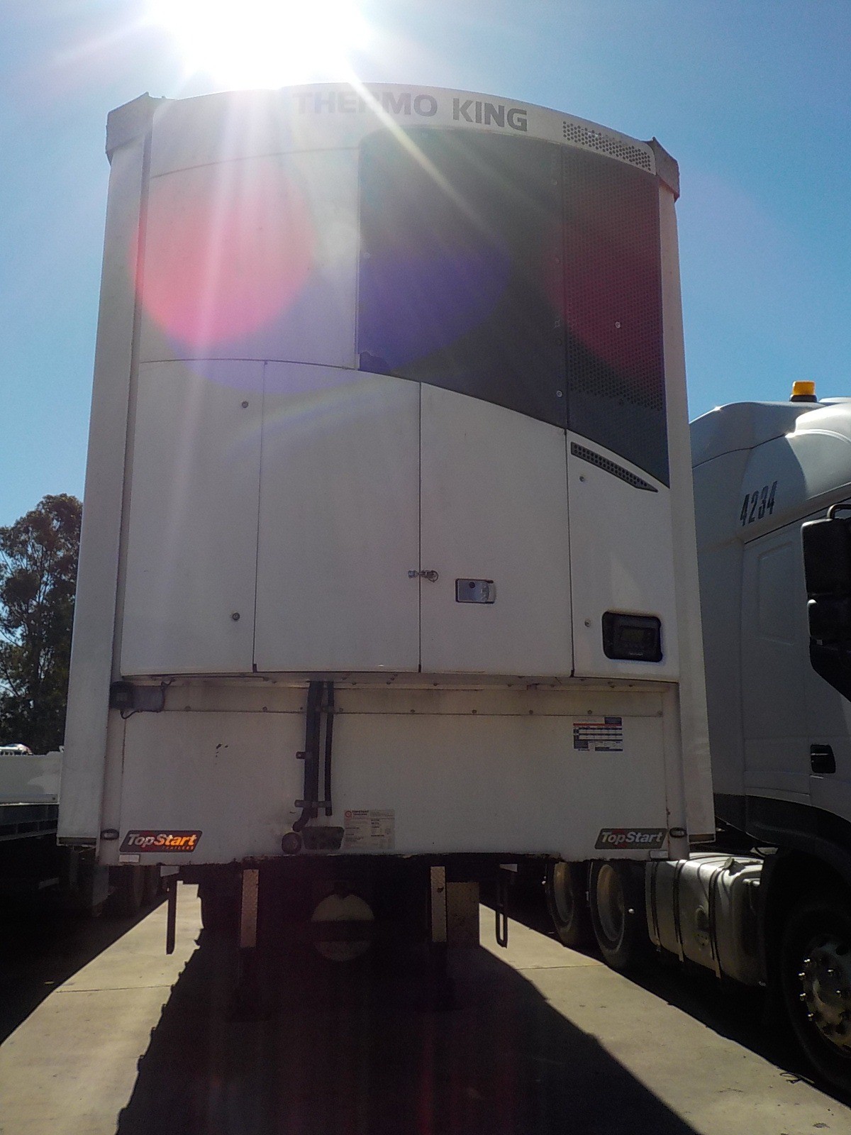 2008 TOPSTART REFRIG CURTAINSIDER TRAILER B/D COMBINATION TST887-A &AMP; TST886-B