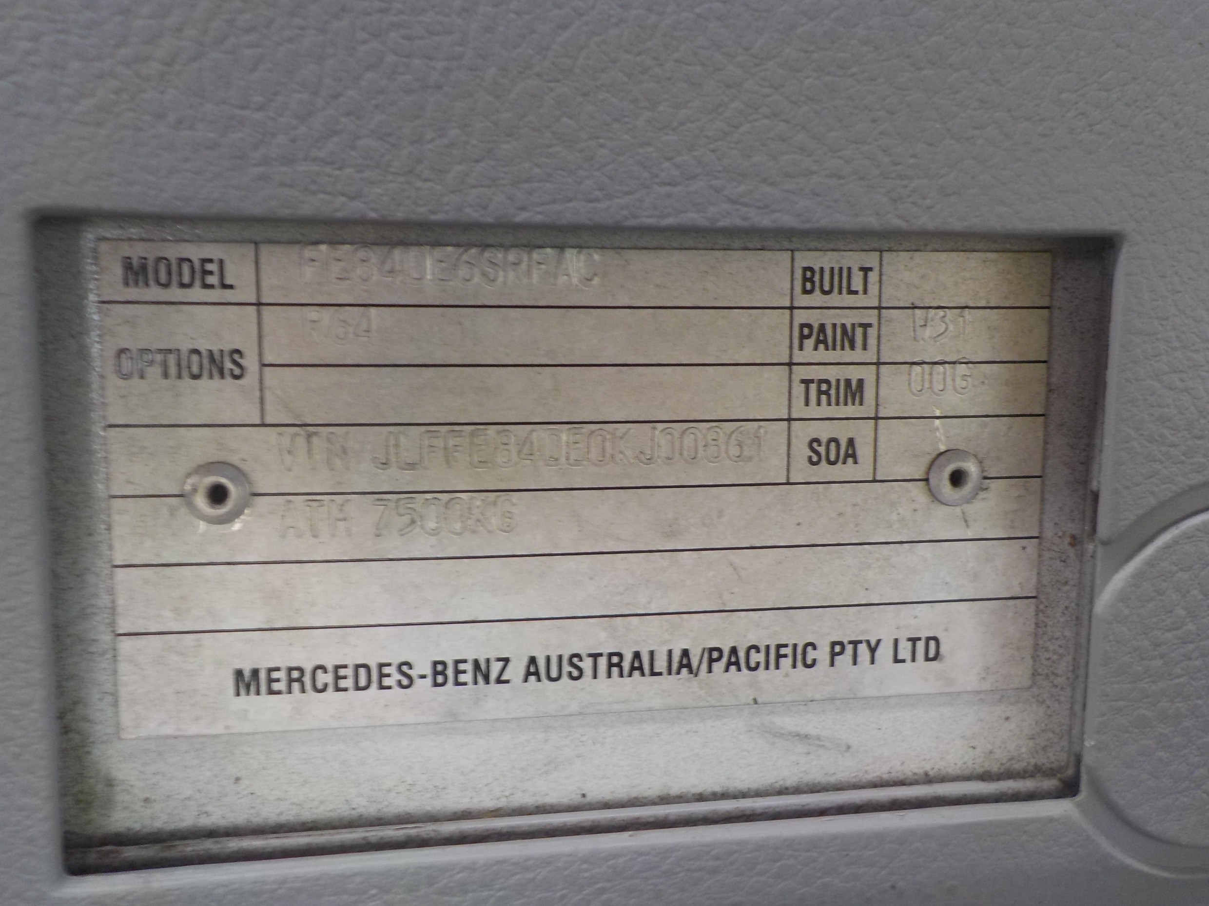 MITSUBISHI CANTER 815 WIDE FFE840 TRUCK AUTOMATIC PANTECH