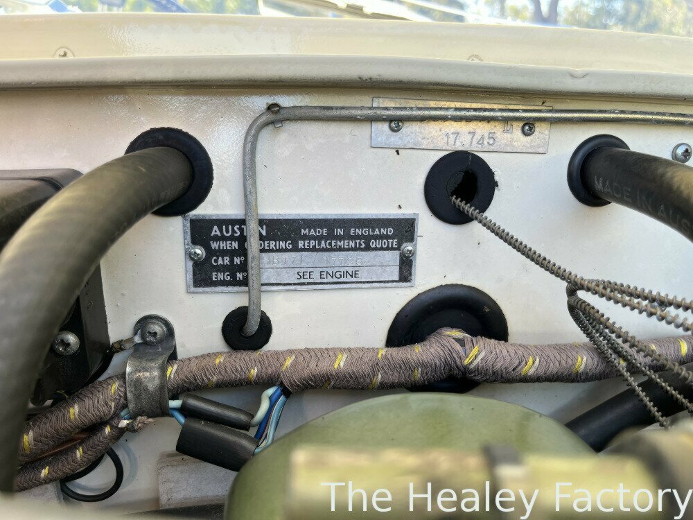 1962 AUSTIN HEALEY 3000 MKII 4 SP MANUAL + O/DRIVE 2D ROADSTER