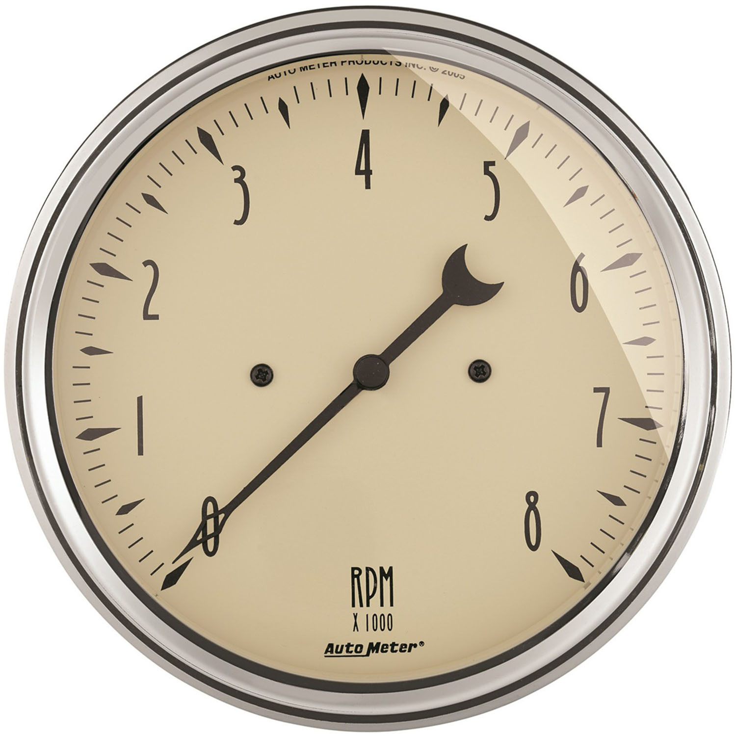 GAUGE, TACHOMETER, 5", 8K RPM, IN-DASH, ANTIQUE BEIGE