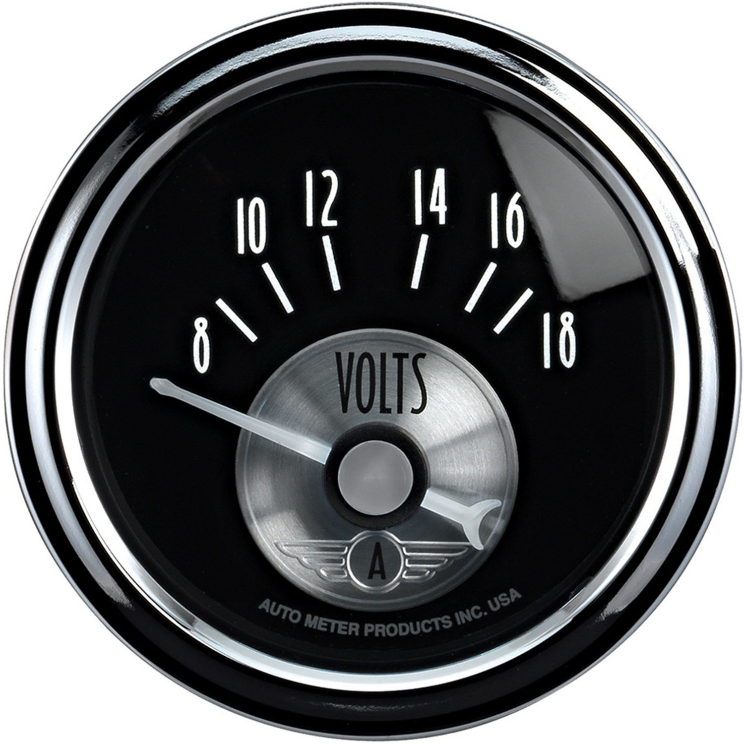 GAUGE, VOLTMETER, 2 1/16", 18V, ELEC, PRESTIGE BLK. DIAMOND