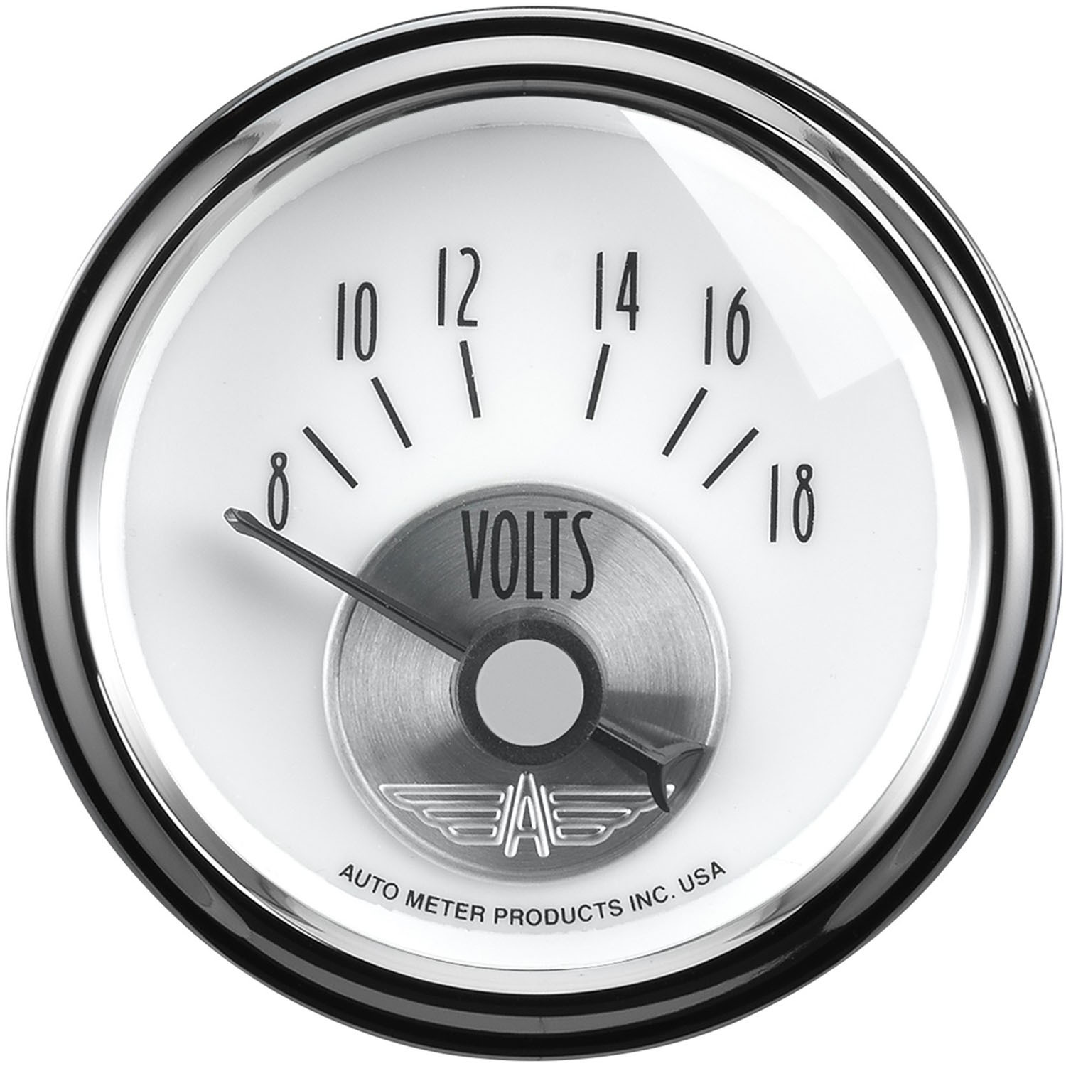 GAUGE, VOLTMETER, 2 1/16", 18V, ELEC, PRESTIGE PEARL
