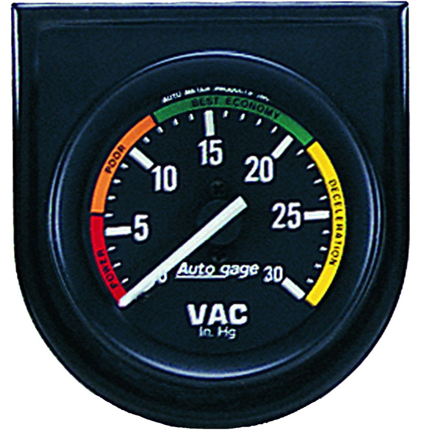 GAUGE CONSOLE, VACUUM, 2", 30INHG, BLK DIAL, BLK BEZEL, AUTOGAGE