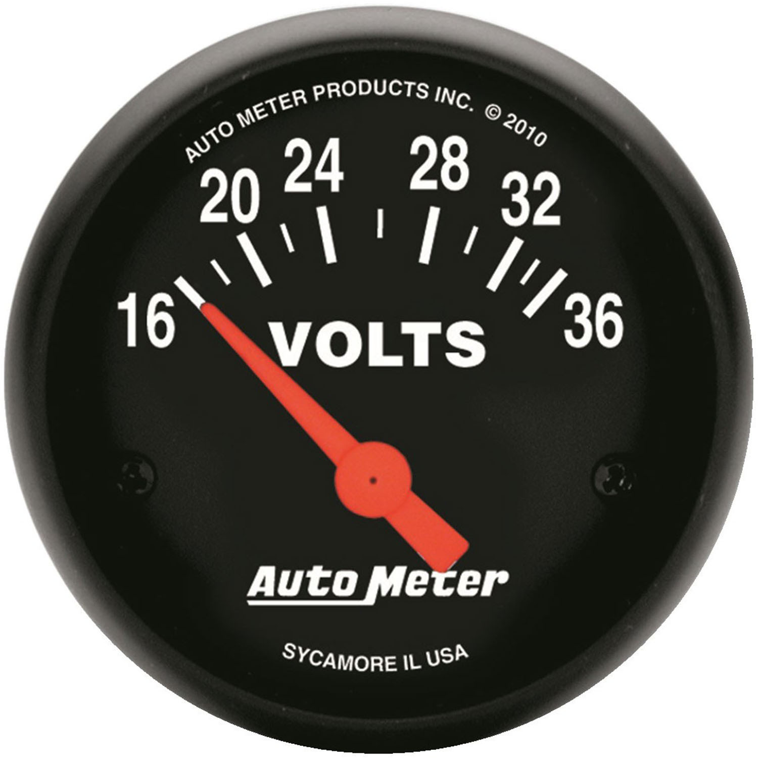 GAUGE, VOLTMETER, 2 1/16", 16-36V, ELEC, Z-SERIES
