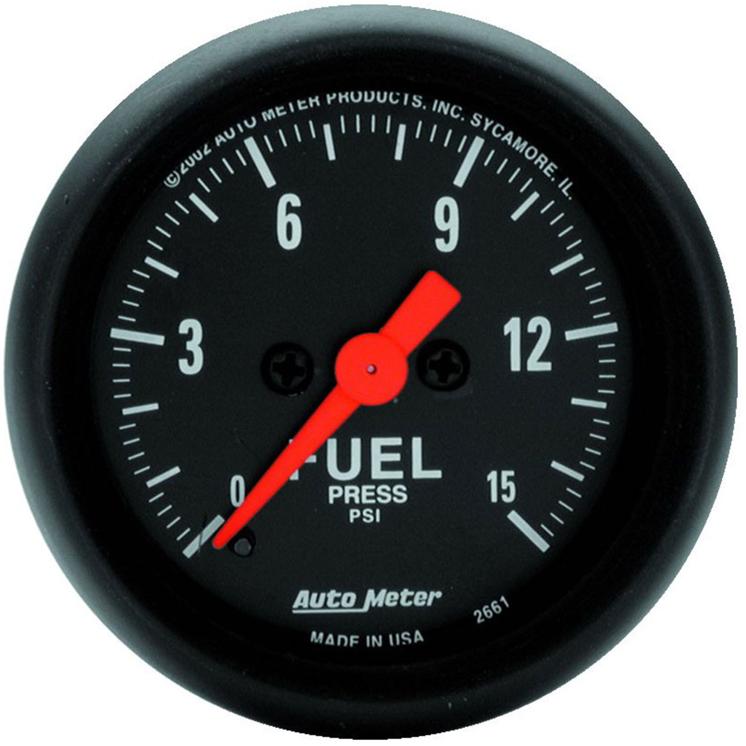 GAUGE, FUEL PRESSURE, 2 1/16", 15PSI, DIGITAL STEPPER MOTOR, Z-SERIES