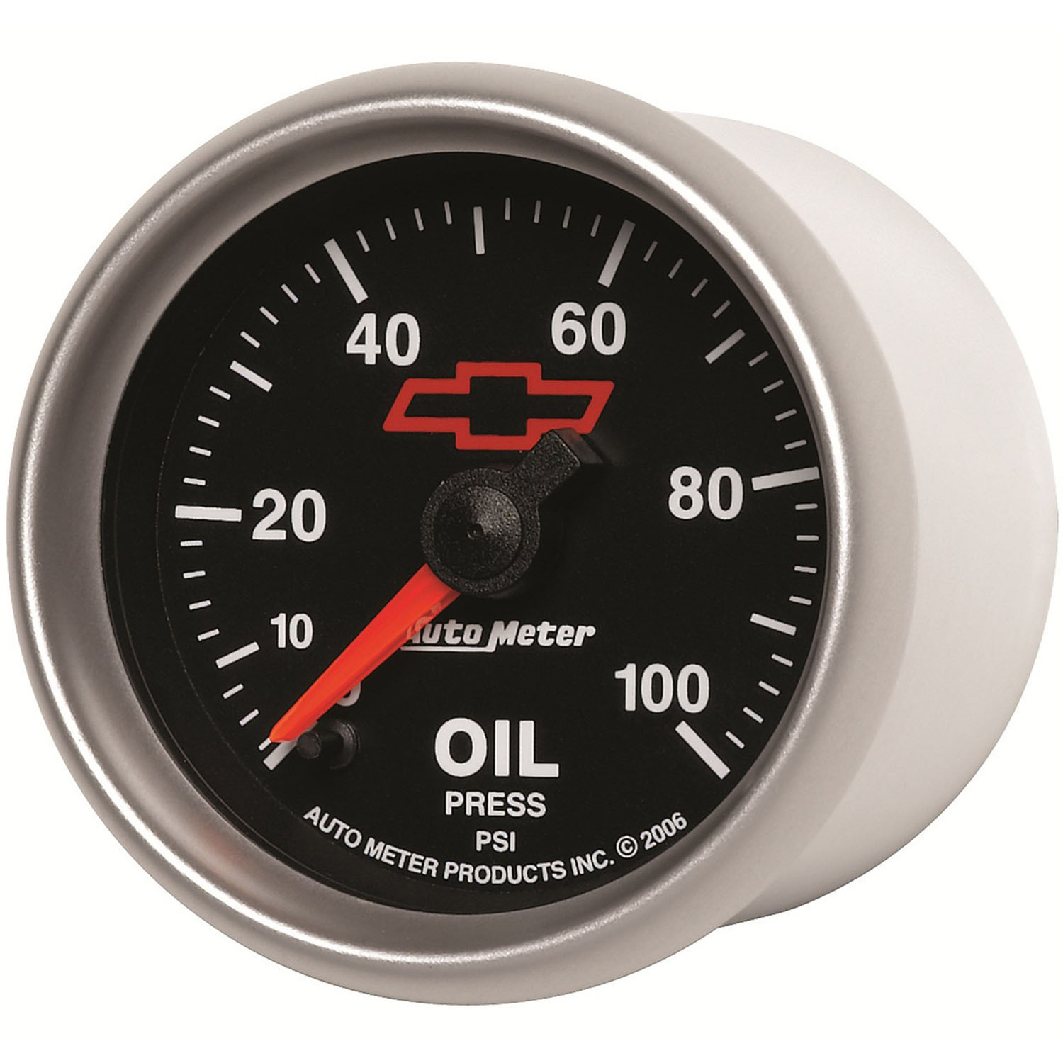 GAUGE, OIL PRESSURE, 2 1/16", 100PSI, DIGITAL STEPPER MOTOR, GM BOWTIE BLACK