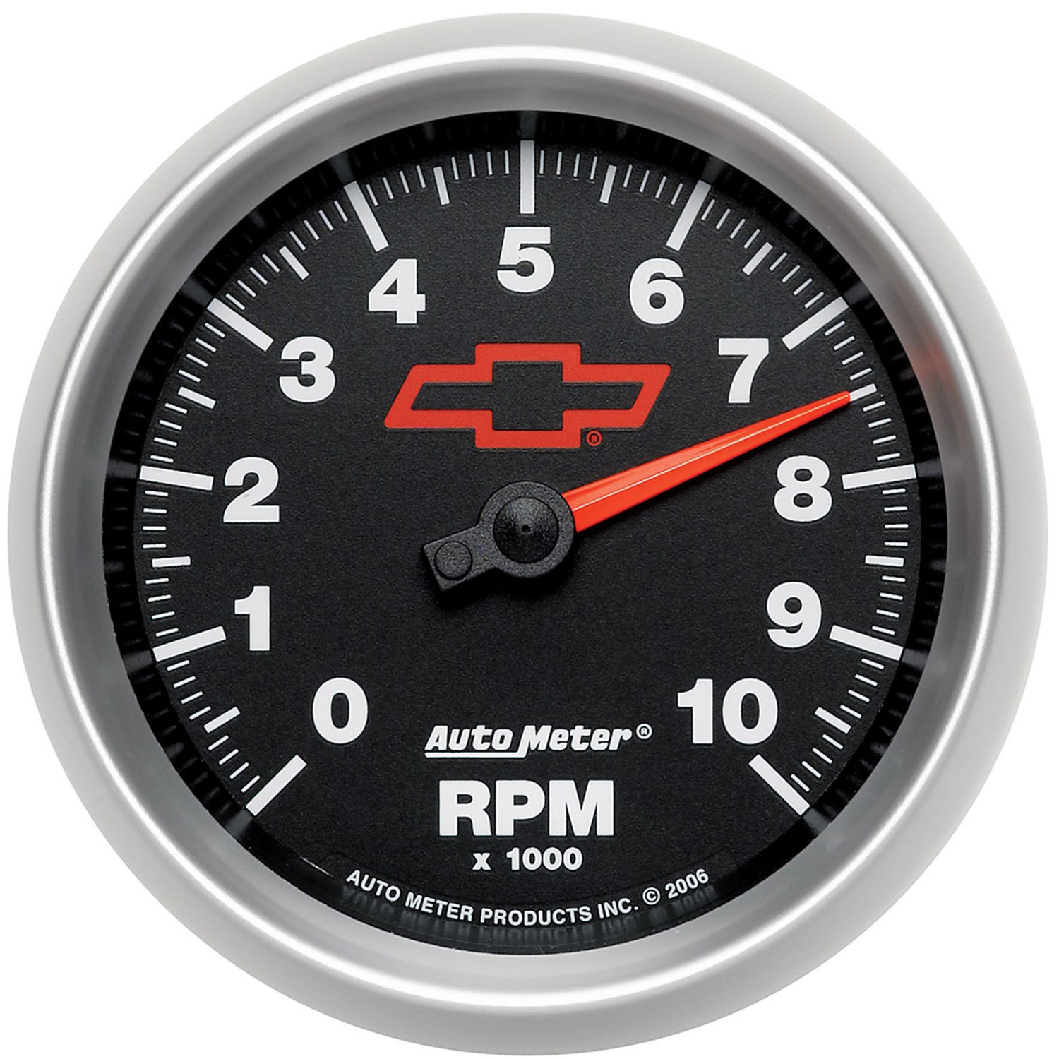 GAUGE, TACHOMETER, 3 3/8", 10K RPM, IN-DASH, GM BOWTIE BLACK