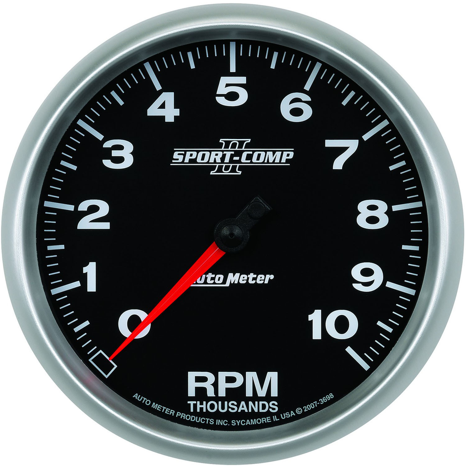 GAUGE, TACHOMETER, 5", 10K RPM, IN-DASH, SPORT-COMP II