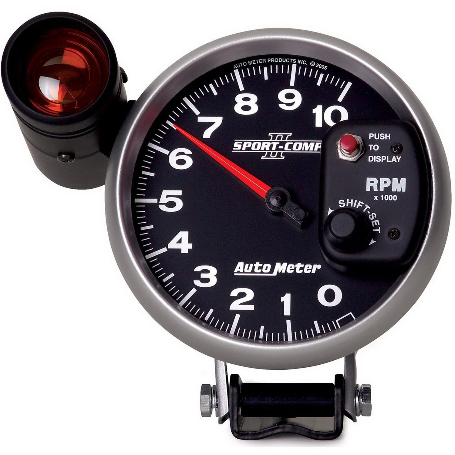 GAUGE, TACHOMETER, 5", 10K RPM, PEDESTAL W/ EXT. SHIFT-LITE, SPORT-COMP II